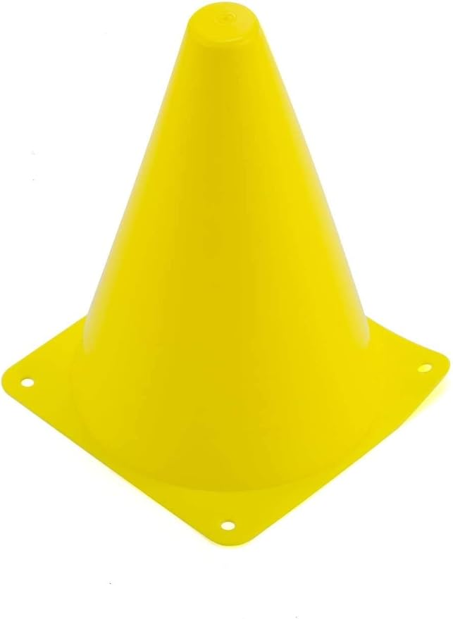 Faswin 30 Pack Soccer Cones, 7 Inch Colored Cones for Sports, Traffic Cones Training Agility Field Marker Plastic Cone for Skating, Football, Games, Indoor Outdoor Activity & Festive Events, 6 Colors