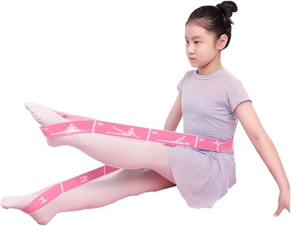 2-Pack Adjustable Kids Dance Stretch Bands - 8-Loop Elastic Bands for Ballet, Latin, Yoga, Gymnastics & Stretching - Flexible, Multi-Section Design for Dance Training & Flexibility