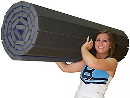FlooringInc's Rollout Carpet Top Cheer Mat, Perfect as a Gymnastics Mat, Tumbling Mat or Portable Cheerleading Gym Mats for Home Workouts and Practice