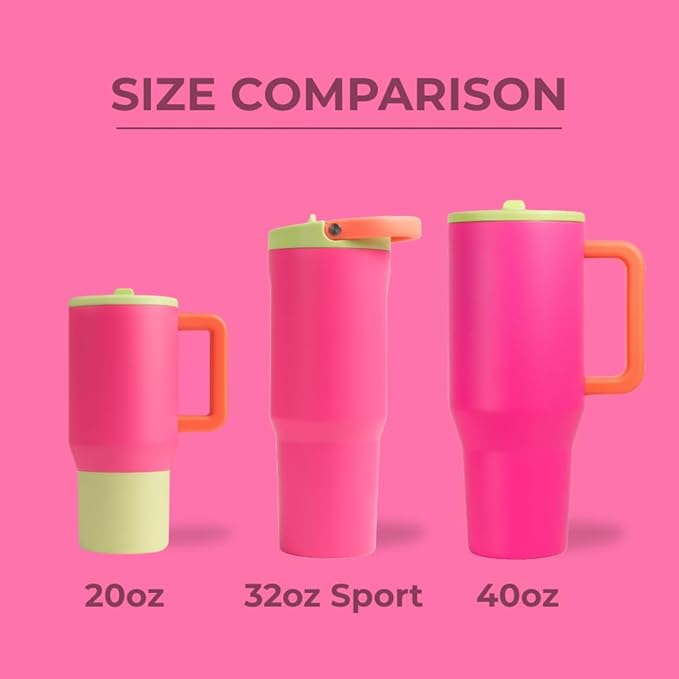 HydroJug Sport - Stainless Steel Tumbler with Straw, Vacuum Insulated, 32oz Leakproof Water Bottle, Ergonomic Design, Reusable, Dishwasher Safe, Rubber Base, Durable for Gym or Outdoors, Orchid