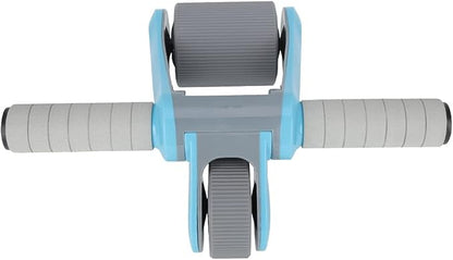 2 Wheels Ab Roller Wheel, Abdominal Muscle Exerciser, Dual - Wheel Core Trainer with Knee Pad for Home Gym, Stable Aluminum Alloy Frame, Foldable Design for Full - Body