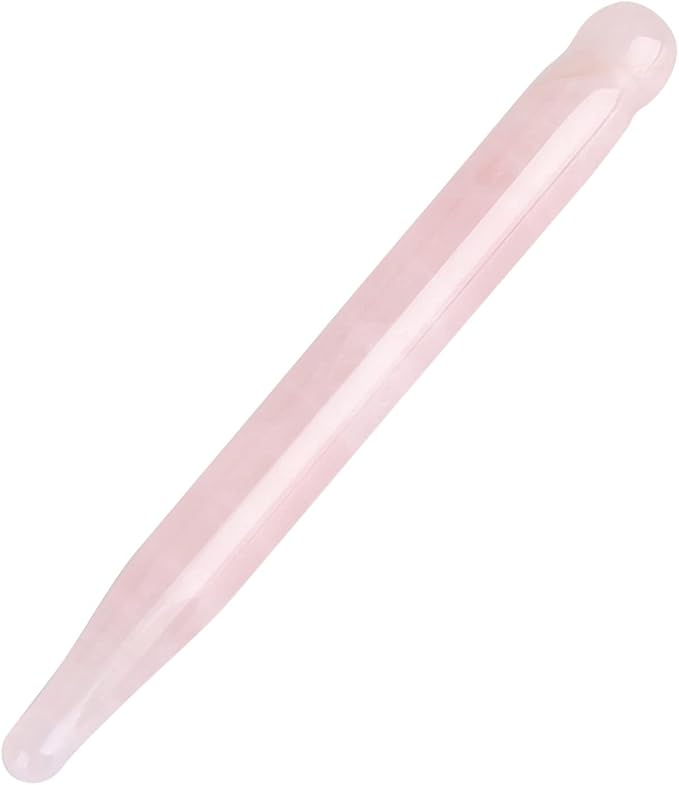 ZJchao Massage Stone Wand Massage Stick, Jade Massage Crystal Wand Gua Sha Scraping Massage Tools Guasha Beauty Tool for Skin Rejuvenation Jade Stone Massage Wand ()