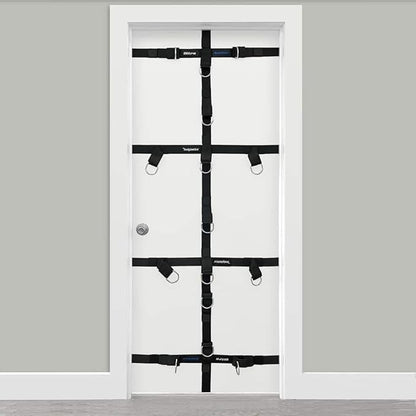 Bodylastics Upgraded Resistance Band Ultra Anchor Attachment -Heavy Duty Door Anchor for Exercise Bands -Strong Nylon Webbing, Neoprene Padding, D-Rings -Door Anchor System for Workout Bands w/Handles