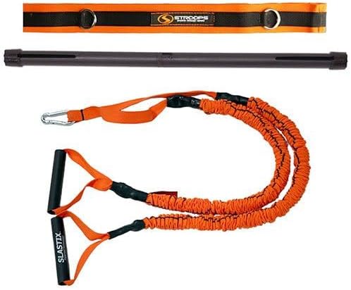 Stroops Slastix Dual Resistance Bands Training Kit - Complete Resistance Band Set for Strength, Mobility & Full-Body Workout | 90 System Spine Strap