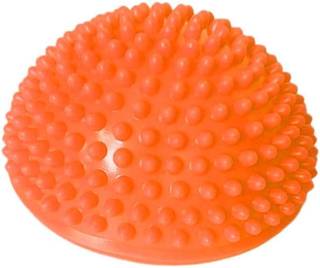 Half Balance Training Ball - Small PVC Semi-Round Stability Trainer with Textured Non-Slip Surface - Balance Board for Core Workouts