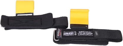 Weight Lifting Rod Hooks Heavy Duty Wrist Wraps Power Weight Lifting Training Gym Grips Straps Set of 2