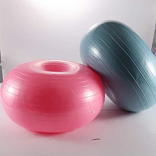 VBESTLIFE Fitness Donut, Exercise Donut Yoga Ball Workout Core Training Stability Ball for Yoga Pilates Balance Training with Inflatable Pump
