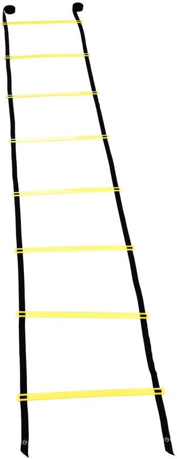 Greensen 13ft Training Ladder & Speed Cones Training Set Speed and Balance Training Ladder Ladder Exercise Workout Equipment for Soccer Speed Football Fitness Feet