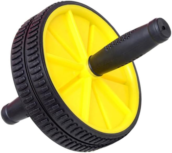 SUPVOX Ab Roller Wheel, Abdominal Double Wheel Ab Workout Equipment Home Gym Fitness Device Steel Tube Abdomen Trainer for Core Strength Quiet Workouts for Men Women Beginners