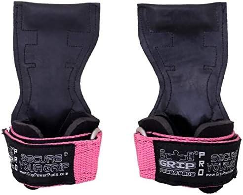 Lifting Grips PRO Weight Gloves Heavy Duty Barbell Gymnastics Straps Alternative to Power Hooks Deadlifts Adjustable Neoprene Padded Wrist Wrap
