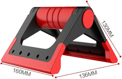 Foldable Push-up Stand Pair Portable Exercise Handles for Home Strength Training Compact Push up Bars for Floor Workouts with Rotating Arm Support 6.3 Inch Fitness Equipment