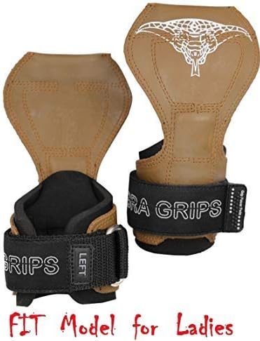 Cobra Grips PRO Weight Lifting Gloves Heavy Duty Straps Alternative with Power Lifting Hooks Padded Wrist Support for Deadlifts & Bodybuilding