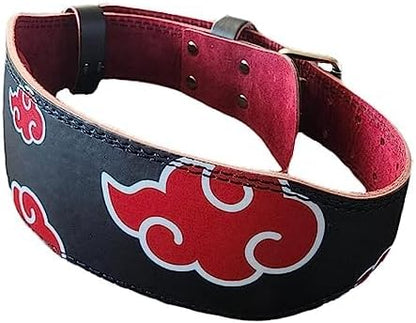 Red Cloud Anime Weight Lifting Belt - Heavy Duty Powerlifting Belt for Deadlifts & Squats