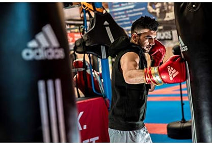 adidas Adi-Speed 501 Pro Kickboxing & Boxing Gloves for Men & Women – Leather Training Gloves for Heavy Bag, Sparring & Fitness