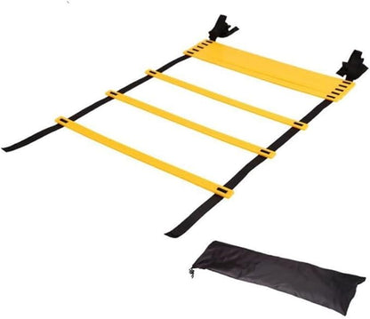 Acouto Speed Training Ladder with Nylon Rope for and Footwork Practice - 8m/26.25ft, 16 Rungs