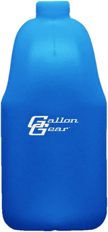 Gallon Gear HALF-GALLON LARGE WATER BOTTLE | BPA-FREE PLASTIC | REUSABLE WATER JUG | HYDRATION WATER BOTTLE FOR MEN & WOMEN | GYM, SPORTS, TRAINING & FITNESS (BLUE)
