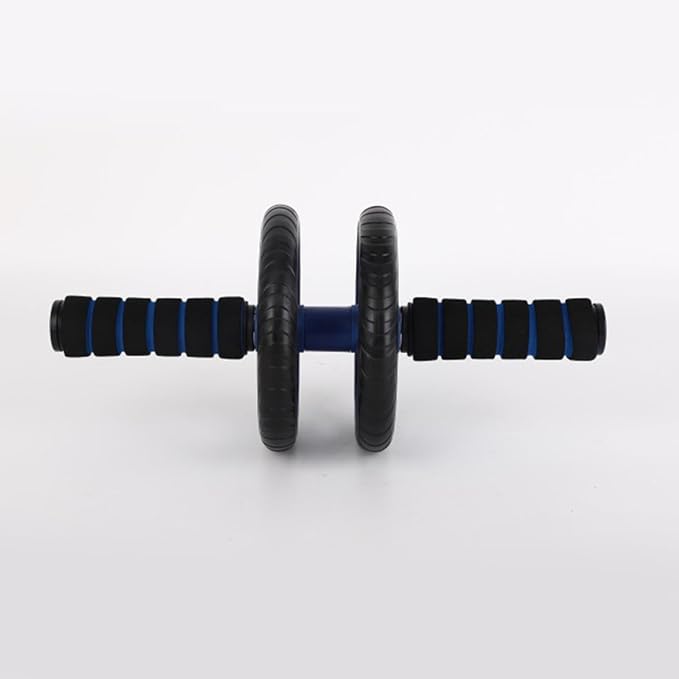 Two-wheeled Abdominal Wheel Ab Roller Core Exercise Device with Silent Design, Blue, Home Gym Fitness Equipment for Abdominal Workout and Weight Loss