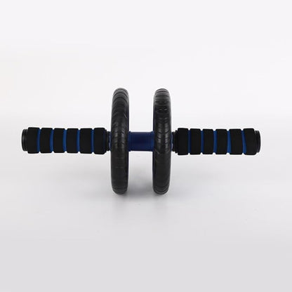 Two-wheeled Abdominal Wheel Ab Roller Core Exercise Device with Silent Design, Blue, Home Gym Fitness Equipment for Abdominal Workout and Weight Loss
