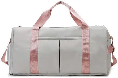 Men and Women's Travel Bag With Shoe Compartment Sports Tote Gym Bag Weekender Overnight Shoulder Bag