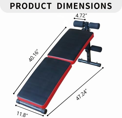 Multi-Position Adjustable Utility Bench for Home Gym Weightlifting and Strength Training, Sit-up Chair Collapsible Design