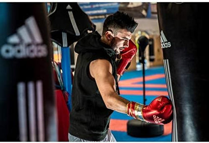 adidas Adi-Speed 501 Pro Kickboxing & Boxing Gloves for Men & Women – Leather Training Gloves for Heavy Bag, Sparring & Fitness