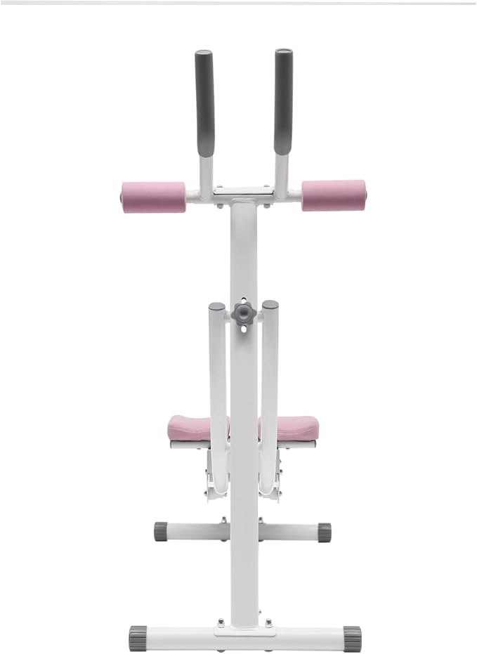 Ab Workout Machine with LED Monitor, Foldable Sit Up Bench Core Abdominal Trainer Multifunction Home Gym Equipment for Leg Thighs Buttocks Rodeo Sit-up Exercise