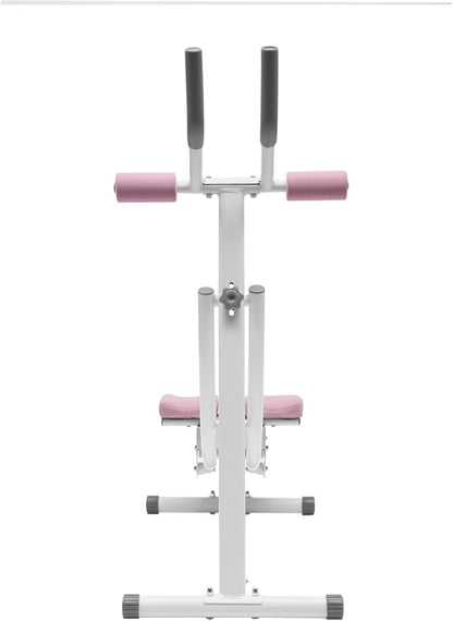 Ab Workout Machine with LED Monitor, Foldable Sit Up Bench Core Abdominal Trainer Multifunction Home Gym Equipment for Leg Thighs Buttocks Rodeo Sit-up Exercise
