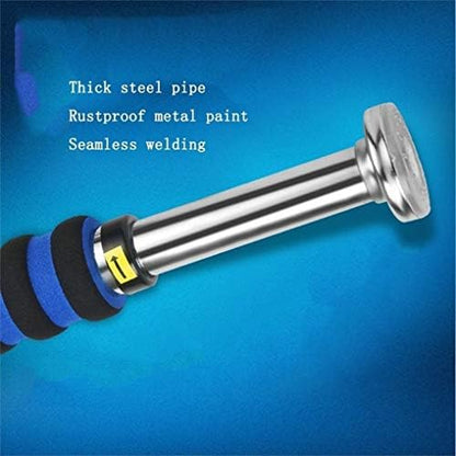 Telescopic No Screw Door Frame Wall-Mounted Horizontal Bar Upper Body Fitness Exercise Adjustable 100-150cm