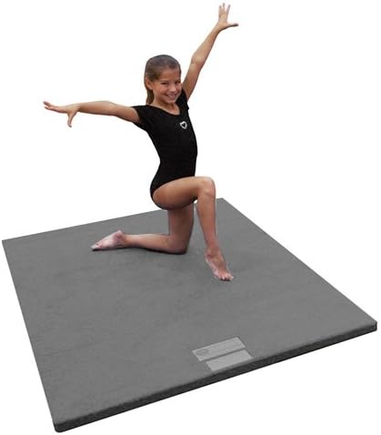 Dollamur 5'x10'x1-3/8" Gymnastics Mat, Carpeted Mat for Tumbling and Cheerleading, FLEXI-Roll®