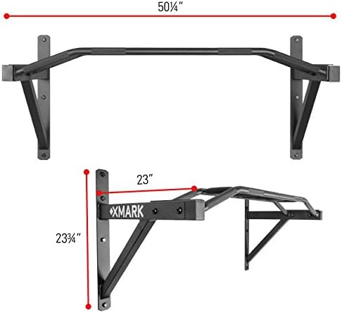 XMARK Commercial Wall Mounted Multi Grip Pull Up Bar Ranked Number 1 Men’s Health