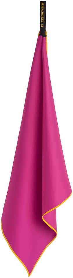 Backpacking Ultralight Quick Dry Microfiber Soft Fast Drying Hand and Face Towel Wash Cloth Camping Yoga Hiking Active Lifestyle Small (Magenta, Medium)