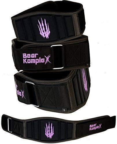 Bear KompleX Weight Lifting Belt for Men & Women - 6" Adjustable, Comfortable & Low Profile Heavy Duty Belt for Powerlifting, Cross Training, Squats & Deadlifts