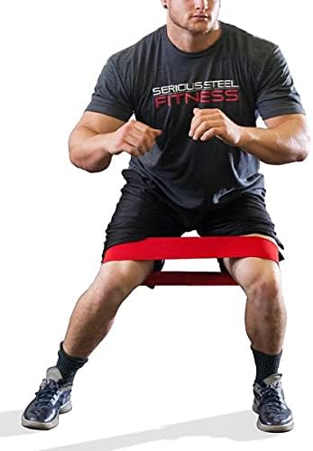 Serious Steel Fitness Hip and Glute Activation Band | Squat & Deadlift Warm-up Band for HIPS and Glutes
