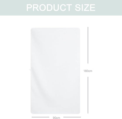 Bath Towel Set Pack of 2, 35 x 70 Inches Large Microfiber Bath Towels, Soft, Absorbent, and Quick Dry Towels for Bathroom, Pool, Beach, Swim, and Yoga, Large Bathroom Towels(2PCS White)