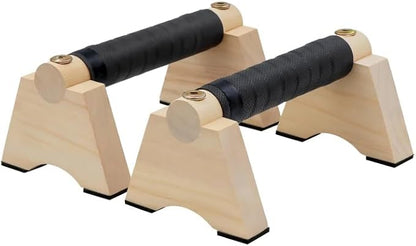 Wood Push up Bar, 2 PCS Parallettes Bars for Men Strength Training, Calisthenics Equipment for Handstand Training