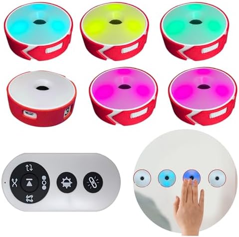 Sports Agility Lights Training Kit, 4 Modes Reaction Training Lights with USB Charging Sports Reaction Training Lights Speed for Athletes, Trainers & Fitness Trainers