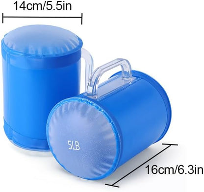 Water Dumbbells,Water Filled Training Dumbbells, Travel Weights Set, Adjustable Weights to 40Lbs,30Lbs,20Lbs,10Lbs,4Lbs Dumbbell Pair,Each 20/15/10/5/2 Lbs, Portable Gym for Strength Training, Fitness and Shaping