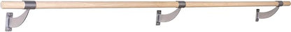 VITA Barre Wall-Mounted Single Ballet Barre, Classic WB15, Wood | Fixed Height, Made in USA, Home, Studio or Gym Exercise Equipment for Kids & Adults | Dance, Fitness, Pilates