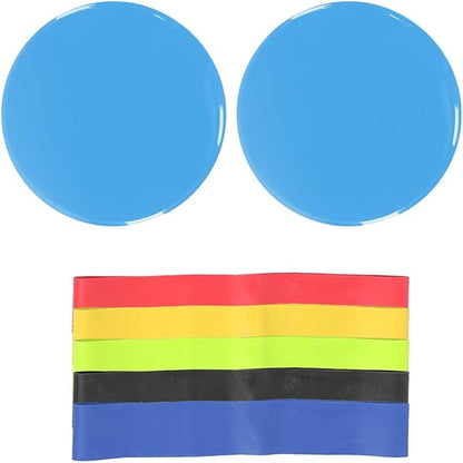 Fitness Sliding Discs ABS Material, 2 Pack, Effective Core Training Equipment for Home Gym Aerobics and Calisthenics in Pink, Black, Red, Blue, Green, Orange