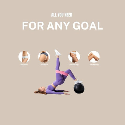 Pilates Kit for Home Workouts, Pilates Equipment Ring and Ball Set with Resistance Bands, Pilates Essentials Kit for Women, Home Pilates Workout Kit, Pilates Starter Kit for Women at Gym Studio Travel