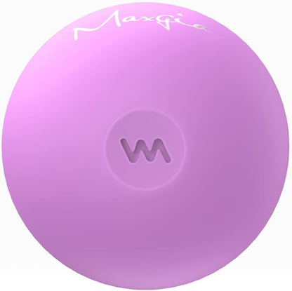 2" Mini Massage Ball, 5 Speeds Vibrating Massage Roller Ball for Palm, Hand, Foot, Leg, Neck, Back, Trigger Point Muscle Therapy Ball for Myofascial Release, Plantar Fasciitis, Purple