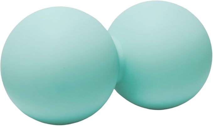 Peanut Massage Ball, Silicone Double Lacrosse Balls for Myofascial Release, Muscle Soreness Relief and Yoga, Peanut Ball for Massaging Back, Neck, Waist (Green)