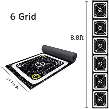 Rubber Agility Ladder 8.8 Ft Non-Slip Speed Agility Training Ladder for Soccer Footwork Training，Flat Agility Ladder for Children's Physical Training Equipment