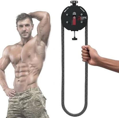 Adjustable Resi Trainer Machine - Portable Rope Exercise System for Home Gym, Endless Cable Pulley Trainer, Strength Training Equipment, Gym Fitness Gear