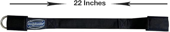 Bodylastics Resistance Band Anchor, Heavy-Duty Attachment for Exercise Resistance Bands, Easy Use Anchor Band for Resistance Tubes, With Nylon Webbing, Neoprene Padding, and O-Ring, 22 Inches