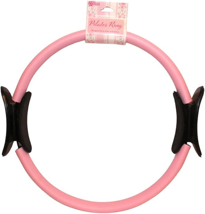 Pink Pilates Starter Kit for Home Workout – Yoga Mat, Pilates Ring, Resistance Bands & Core Sliders Set