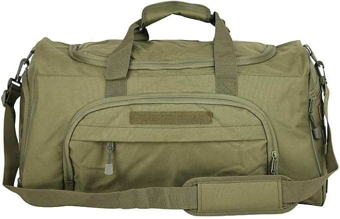 Gym Duffel Bag for Men Sports Duffel Bag with Shoe Compartment (GREEN-Model B)