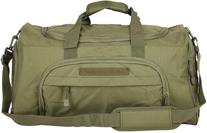 Gym Duffel Bag for Men Sports Duffel Bag with Shoe Compartment (GREEN-Model B)