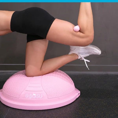 Bosu Half Ball Home Balance Exercise Trainer for Strength and Flexibility Workouts with Built to Last Burst Resistant Material and Hand Pump