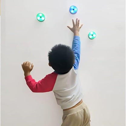 McbeAn Reaction Training Light, Agile Reaction Speed Training Equipment, 4 Modes Remote Control and 4 Light Color, Close Range Induction Off Lamp, for Physiotherapy, Physical, Hand-Eye Coordination